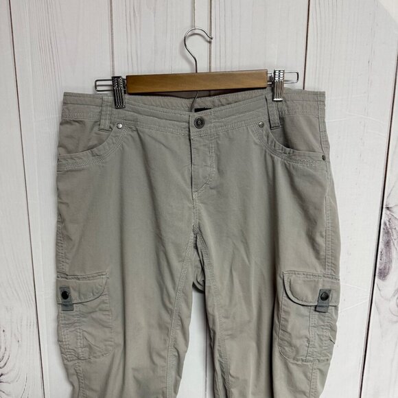 KÜHL Women’s Splash Roll-Up Pants – Khaki Beige, Size 14, EUC - Picture 3 of 13